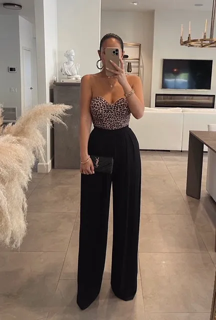 Jluxbasix Black Devyn Wide Leg Pants sold by JLUXLABEL product image thumbnail 2