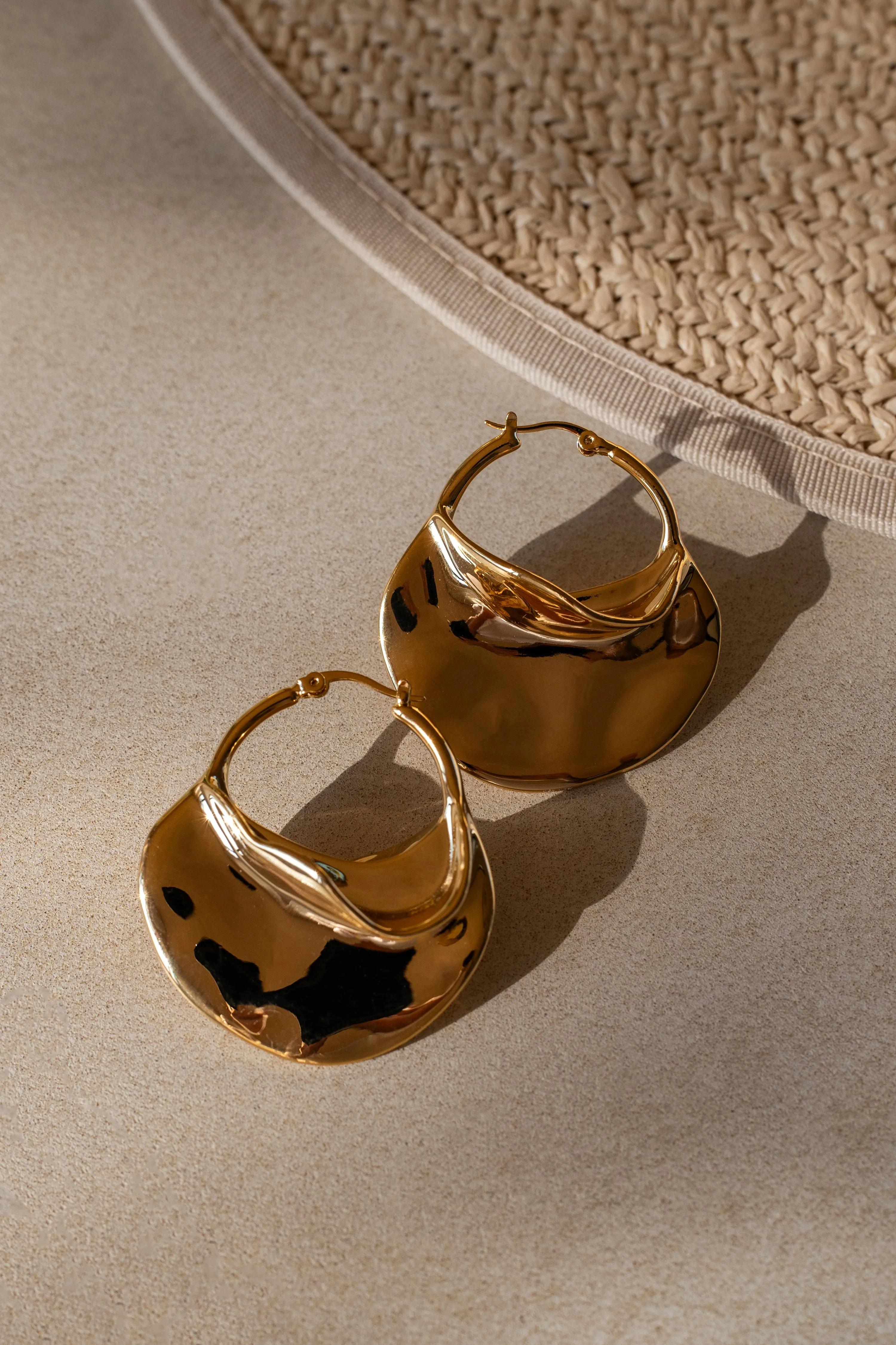 Gold Solar Earrings sold by JLUXLABEL