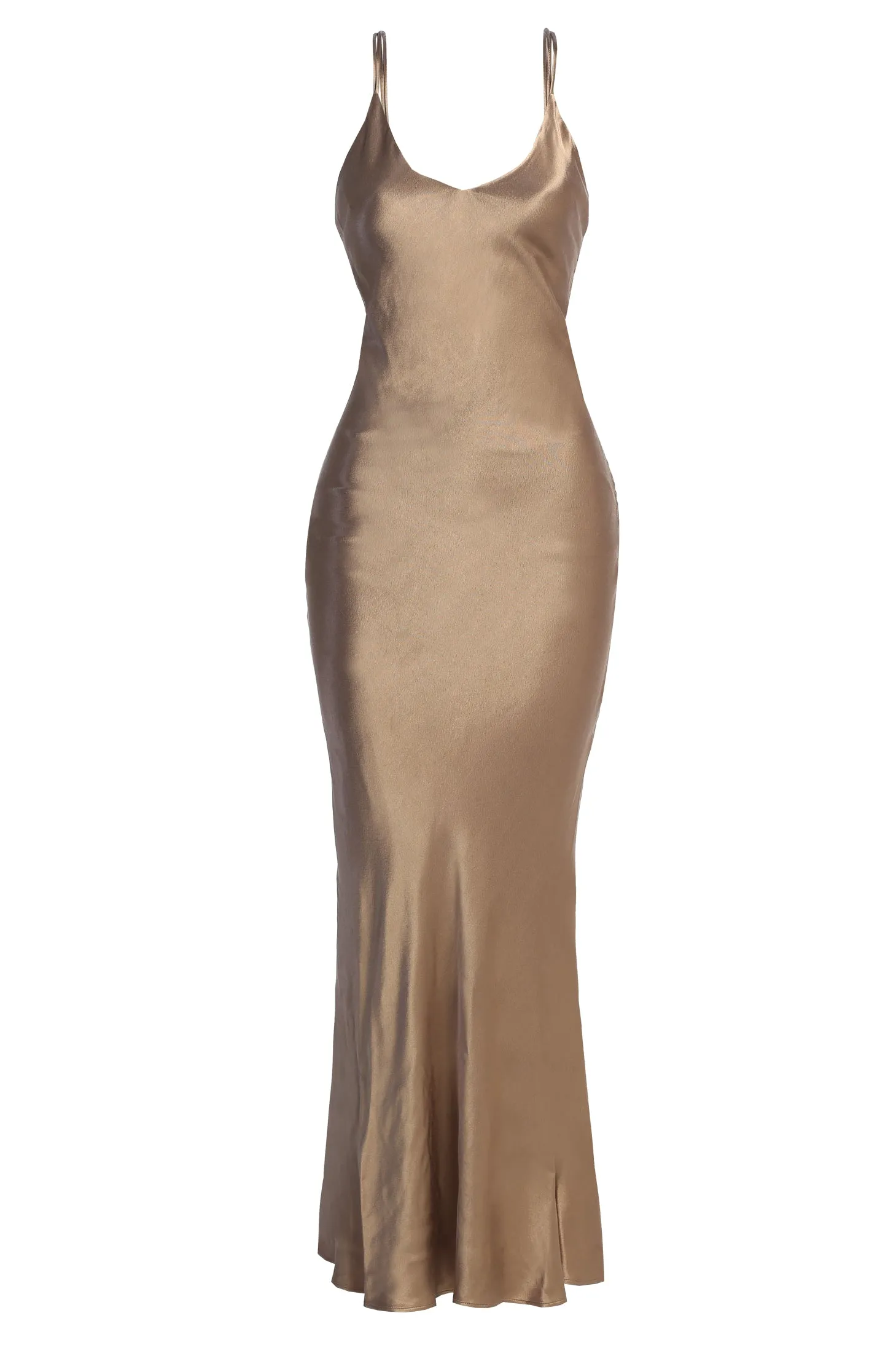 Bronze Promise Of Love Satin Dress sold by JLUXLABEL product image thumbnail 2