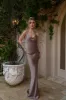 Bronze Promise Of Love Satin Dress sold by JLUXLABEL