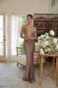 Bronze Promise Of Love Satin Dress sold by JLUXLABEL