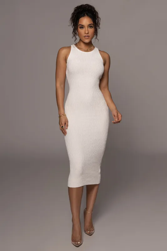 Ivory Day To Night Midi Dress sold by JLUXLABEL
