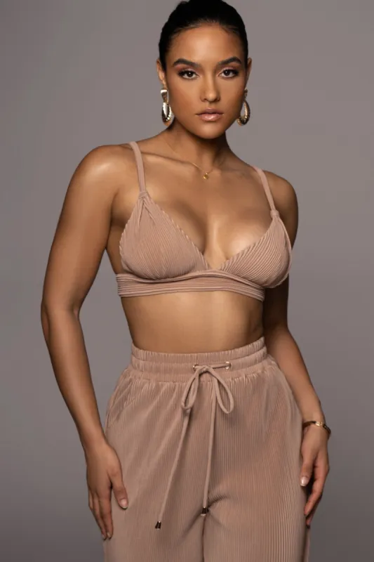 Beige Going Steady Bralette Top sold by JLUXLABEL