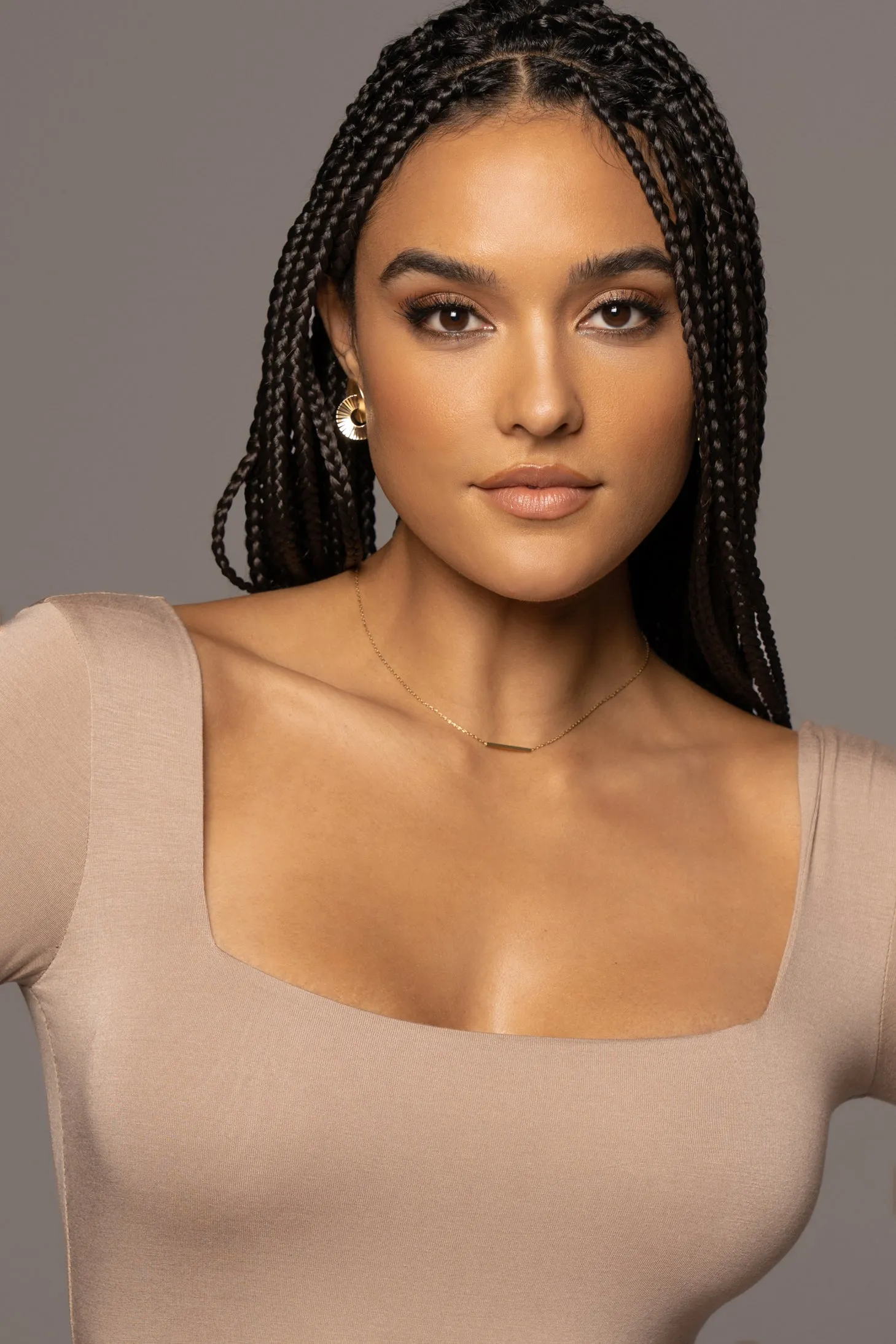 Sand Madelyn Midi Dress sold by JLUXLABEL product image thumbnail 3