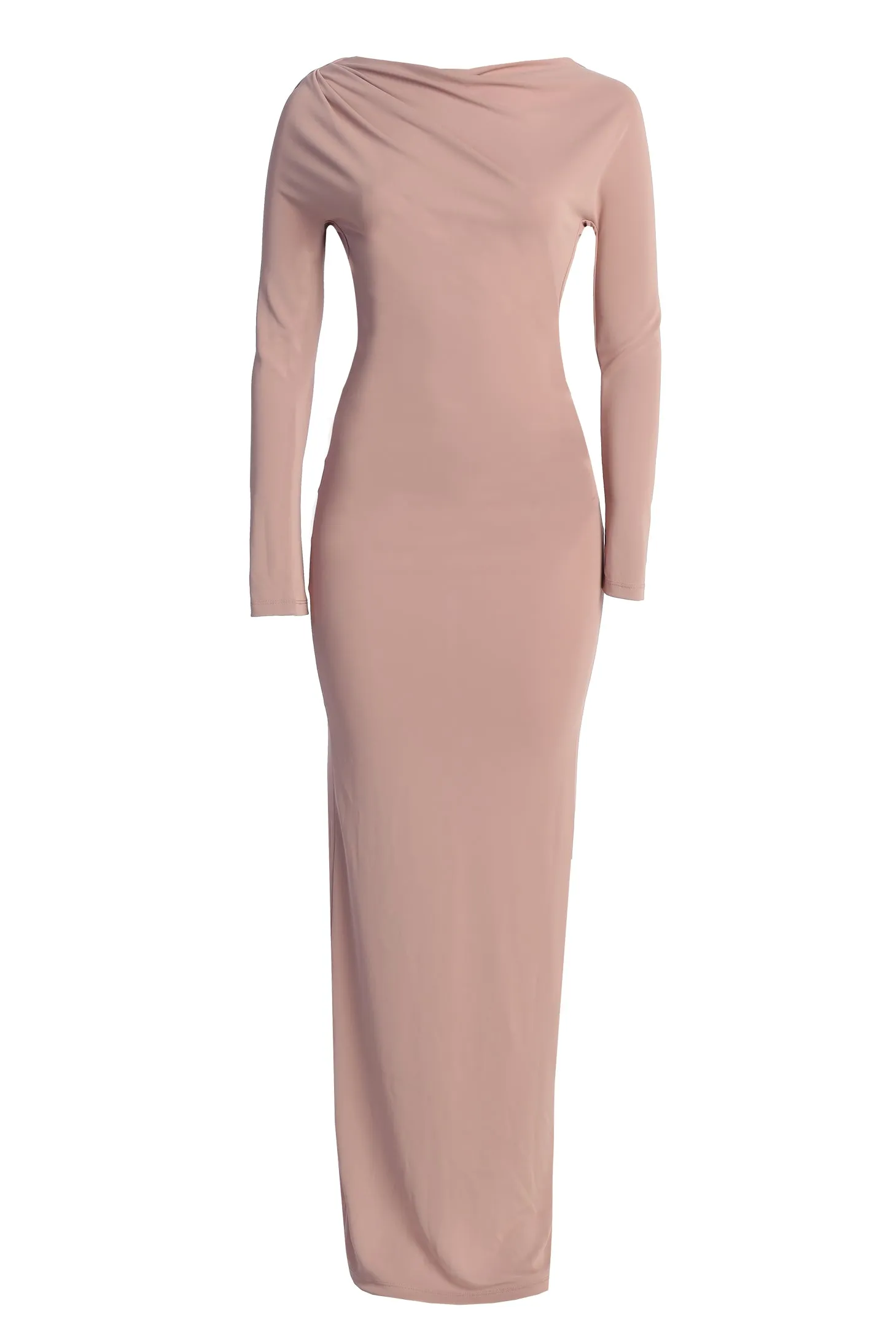 Mauve Kathleen Slit Maxi Dress sold by JLUXLABEL product image thumbnail 3