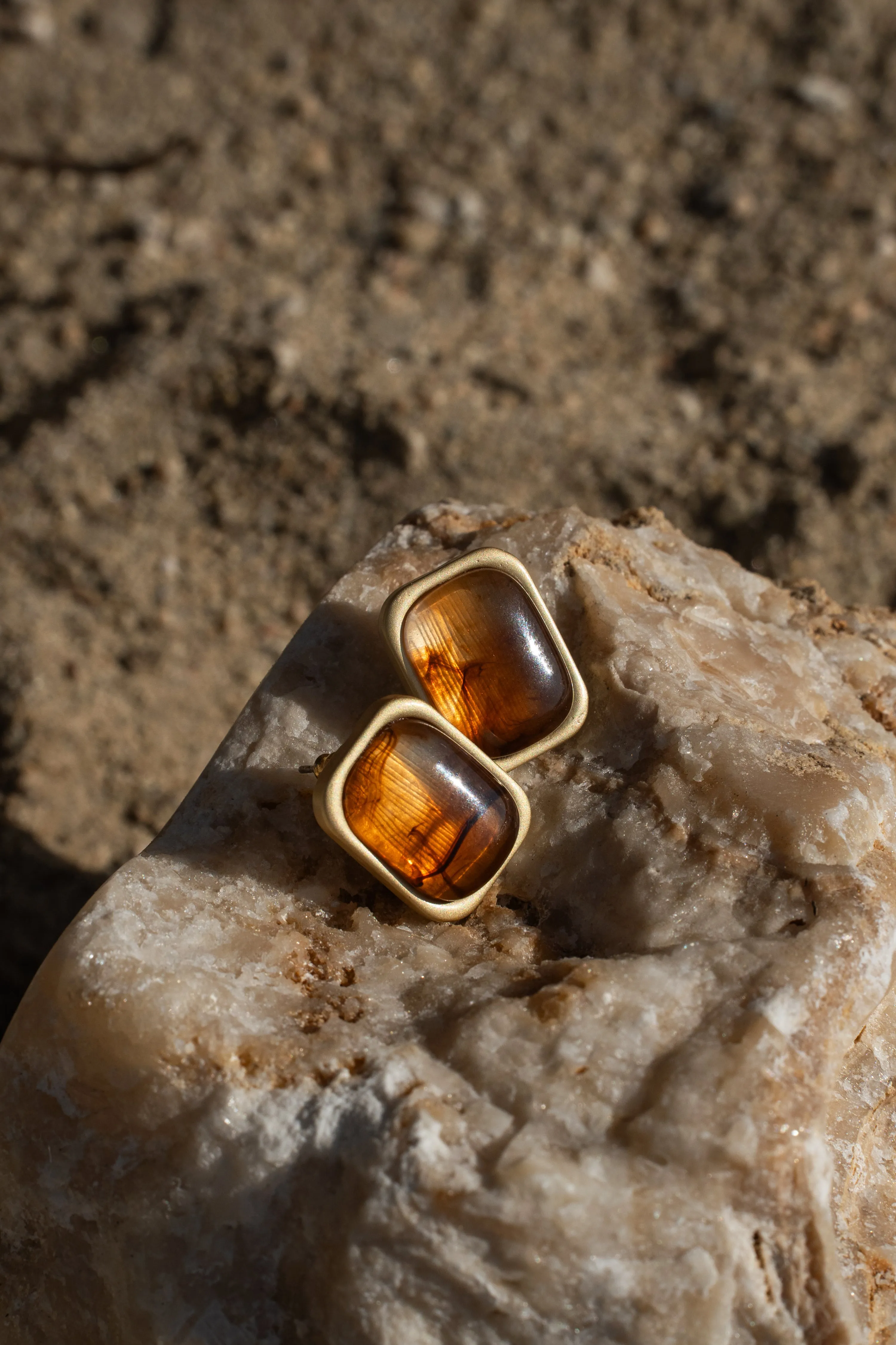 Gold Hendrix Stud Earrings sold by JLUXLABEL product image thumbnail 2