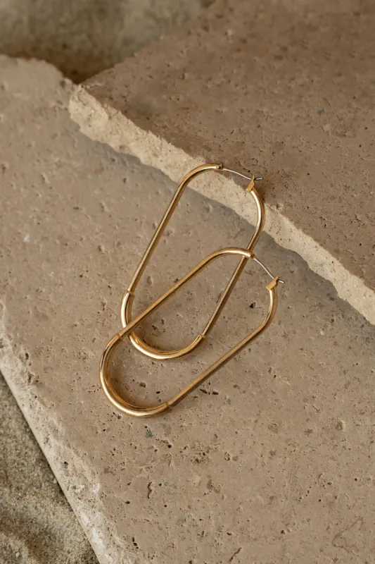 Gold Nicola Earrings sold by JLUXLABEL