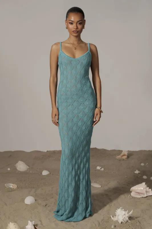 Aqua Gabriela Knit Maxi Dress sold by JLUXLABEL