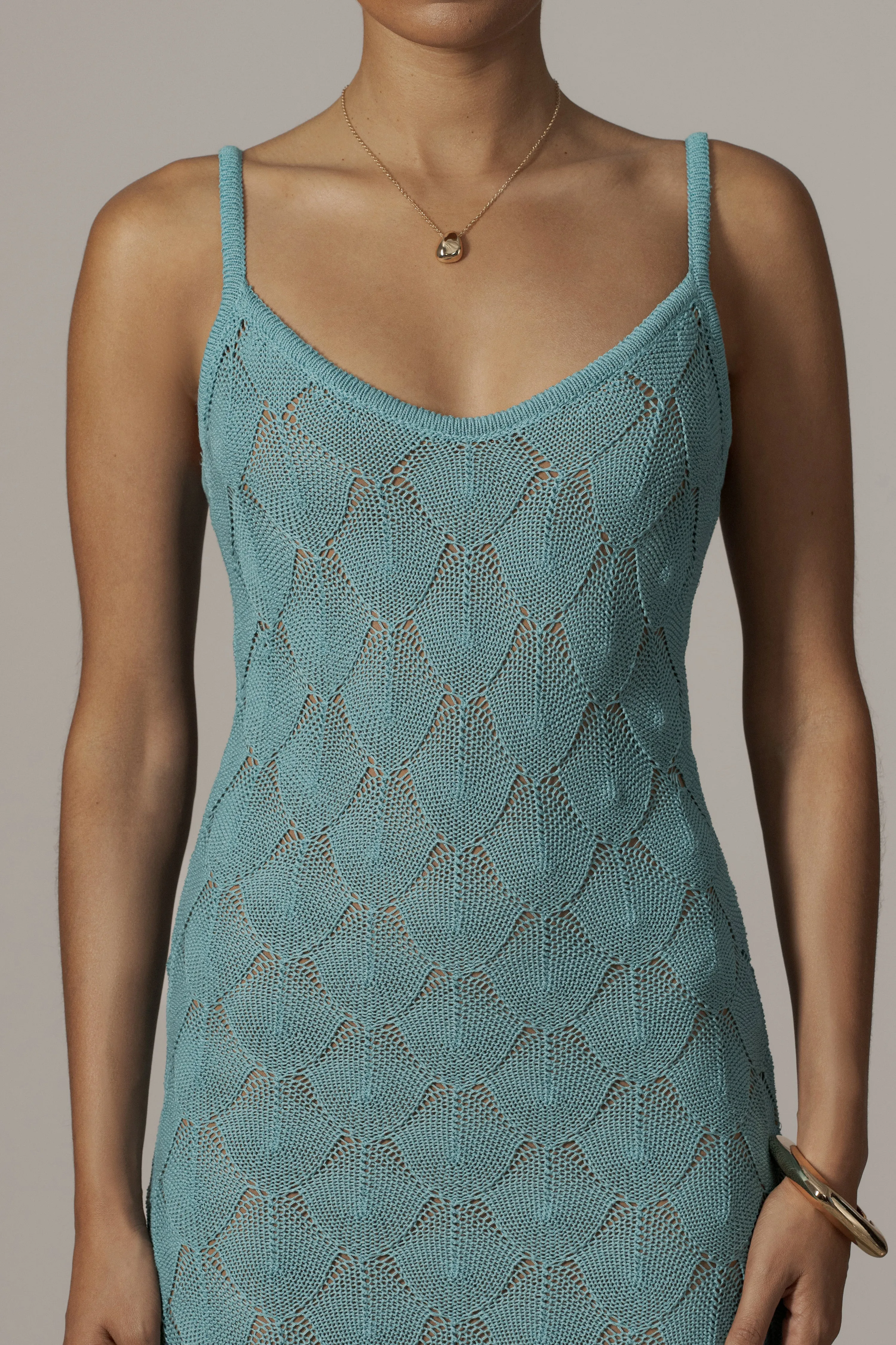 Aqua Gabriela Knit Maxi Dress sold by JLUXLABEL product image thumbnail 4