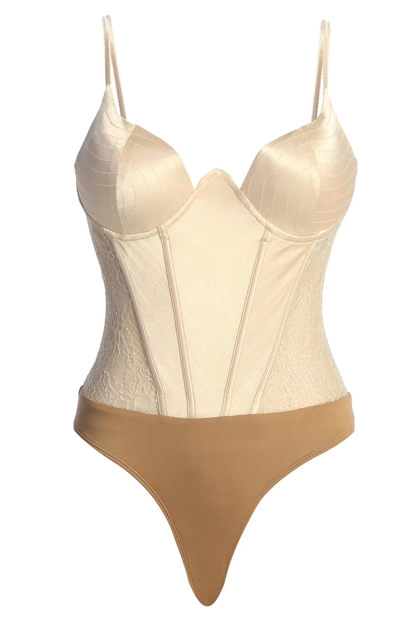 Champagne Incomparable Lace Bodysuit sold by JLUXLABEL product image thumbnail 2