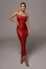 Red Rubi Cowl Neck Cocktail Dress sold by JLUXLABEL