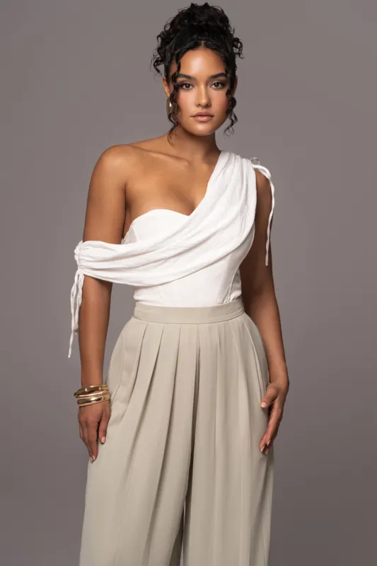 Off-White New Obsession Draped Top sold by JLUXLABEL