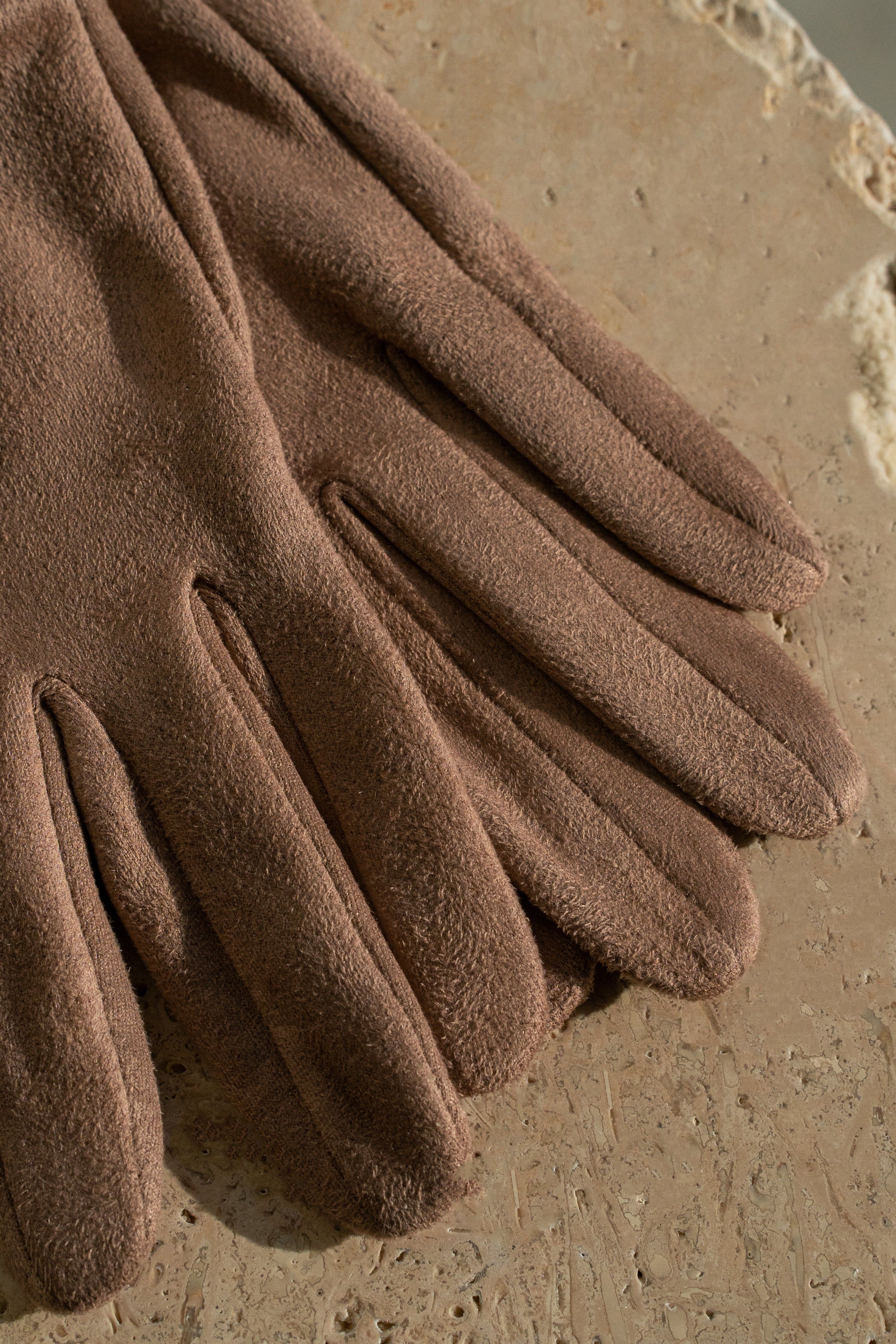 Brown Amour Ribbed Gloves sold by JLUXLABEL product image thumbnail 3