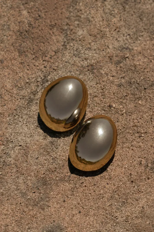 Gold Roxxie Stud Earrings sold by JLUXLABEL