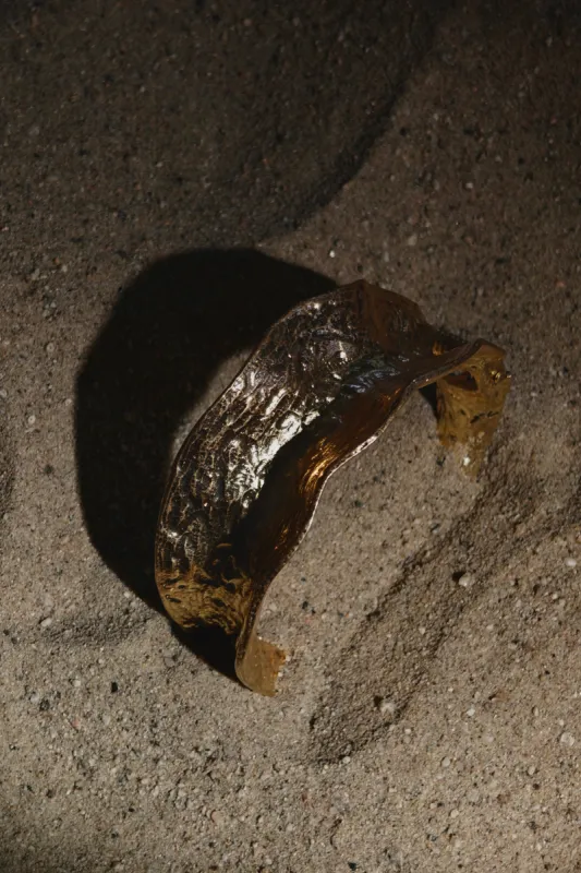 Gold Loren Hinge Bracelet sold by JLUXLABEL