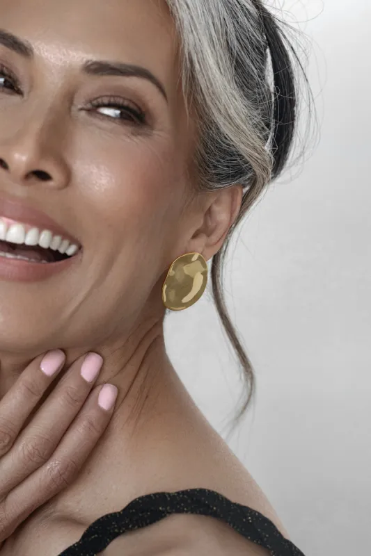 Gold The Coast Stud Earrings sold by JLUXLABEL