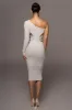 Grey Vixen One Shoulder Dress sold by JLUXLABEL