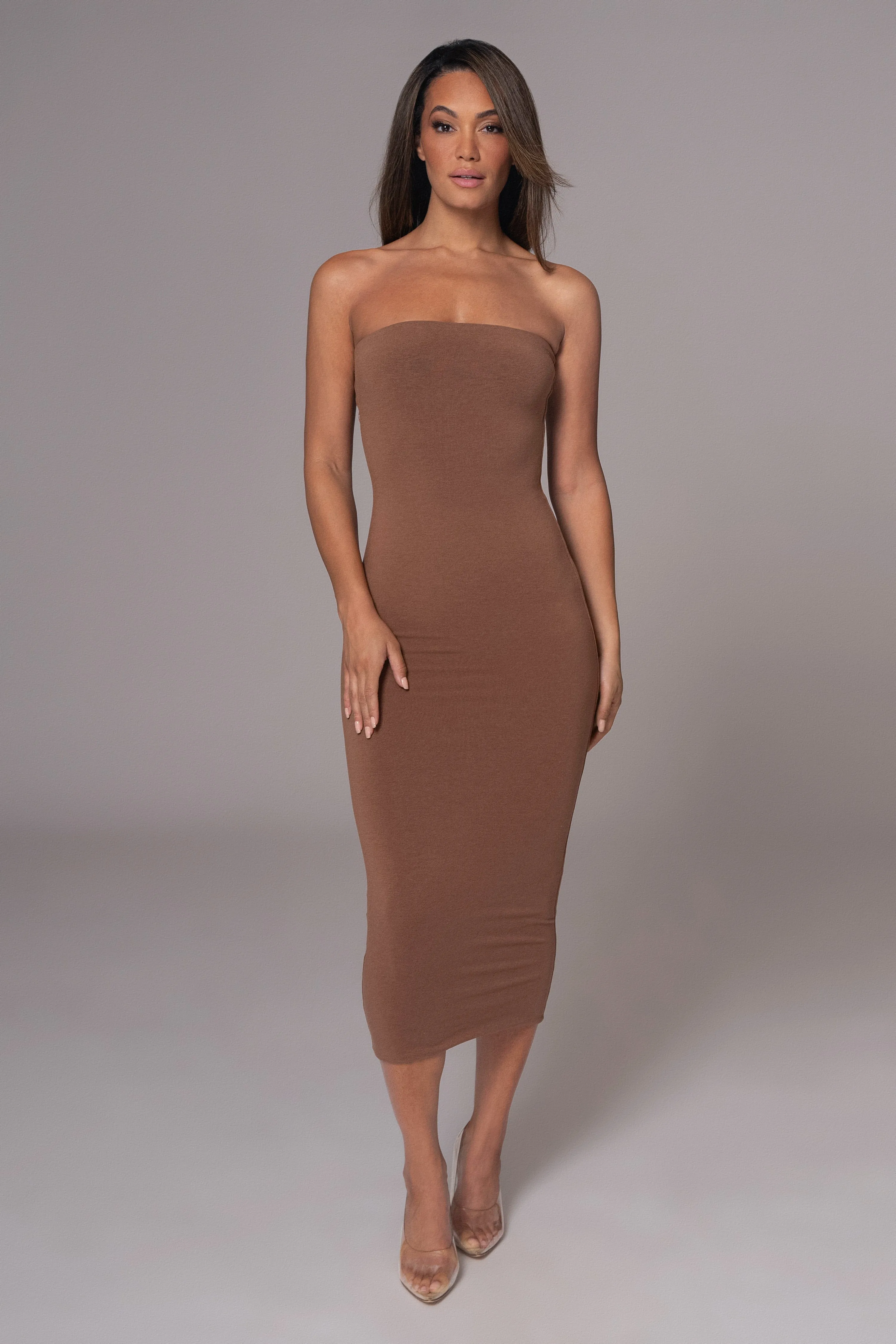 Black/Pecan Shelley Reversible Maxi Dress sold by JLUXLABEL product image thumbnail 4