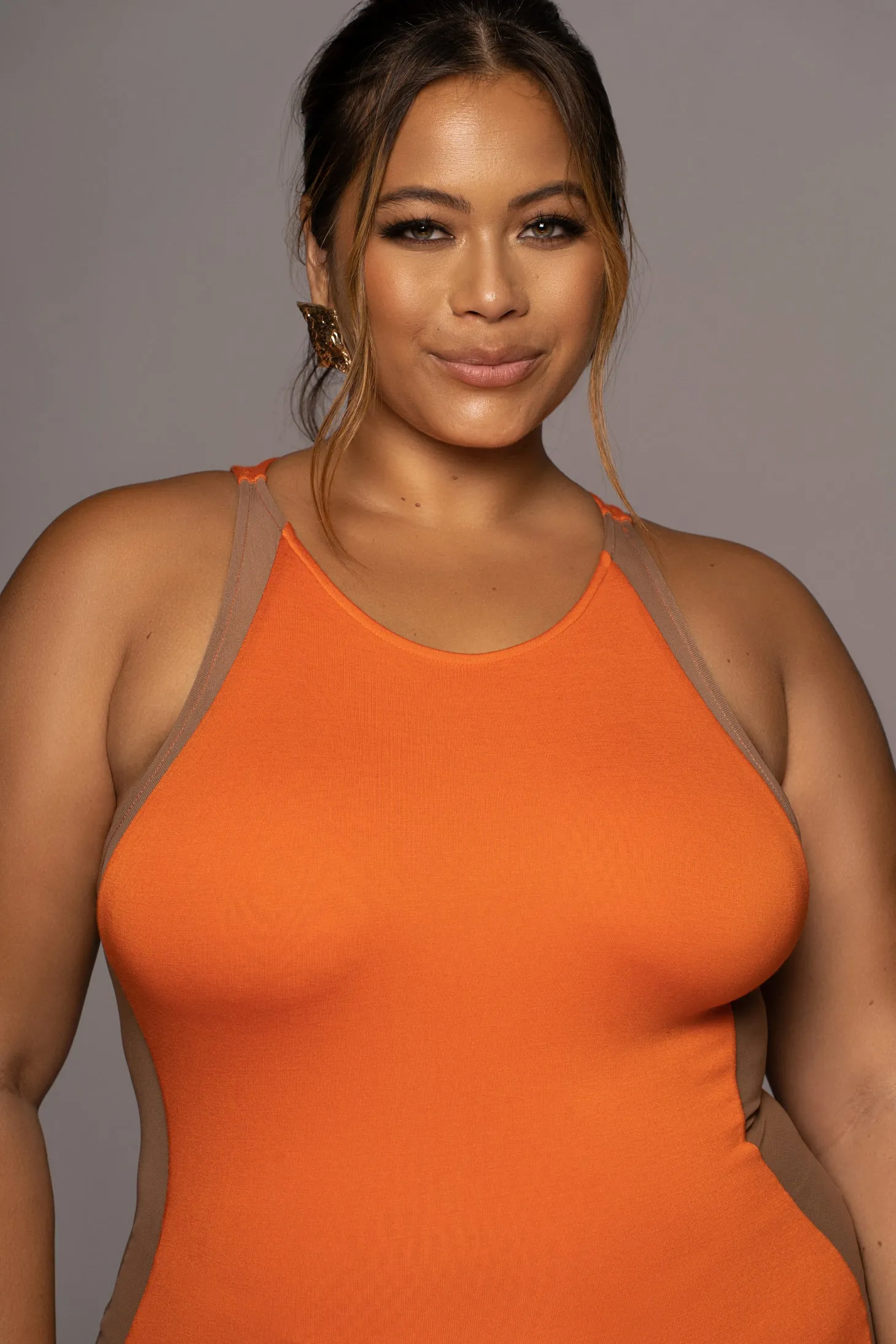 Tangerine The Hills Contrast Dress sold by JLUXLABEL product image thumbnail 5