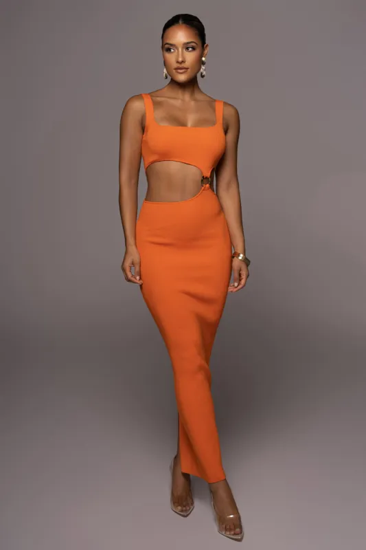 Orange Time After Time Dress sold by JLUXLABEL