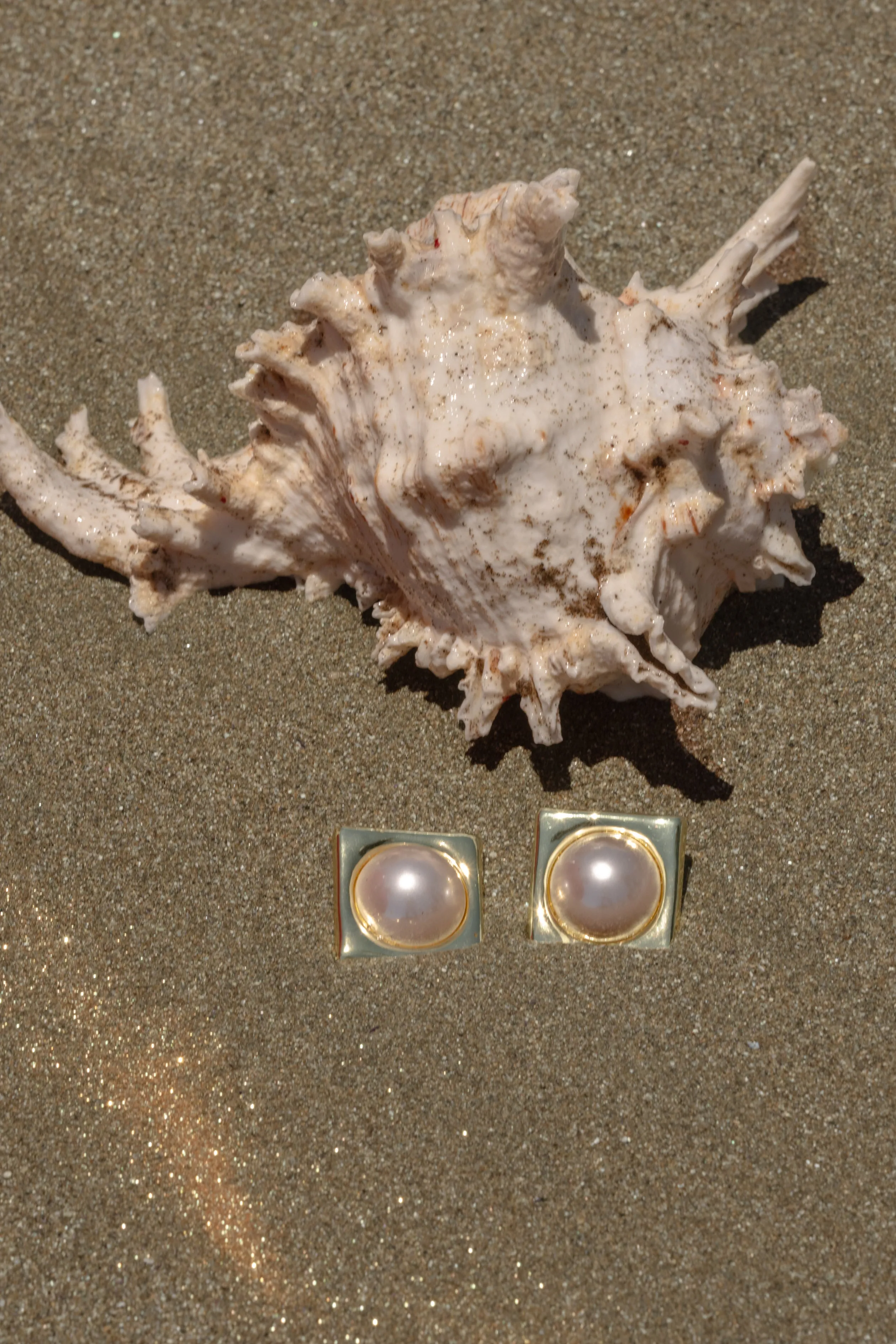 Gold Odyssey Pearl Earrings sold by JLUXLABEL