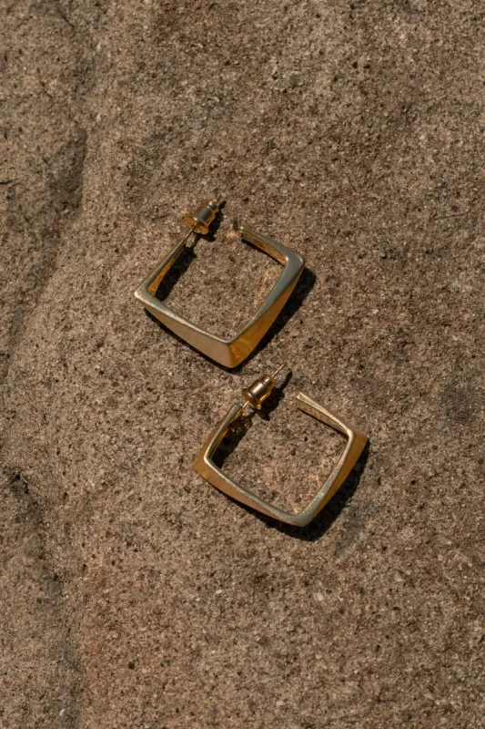 Gold Ami Earrings sold by JLUXLABEL