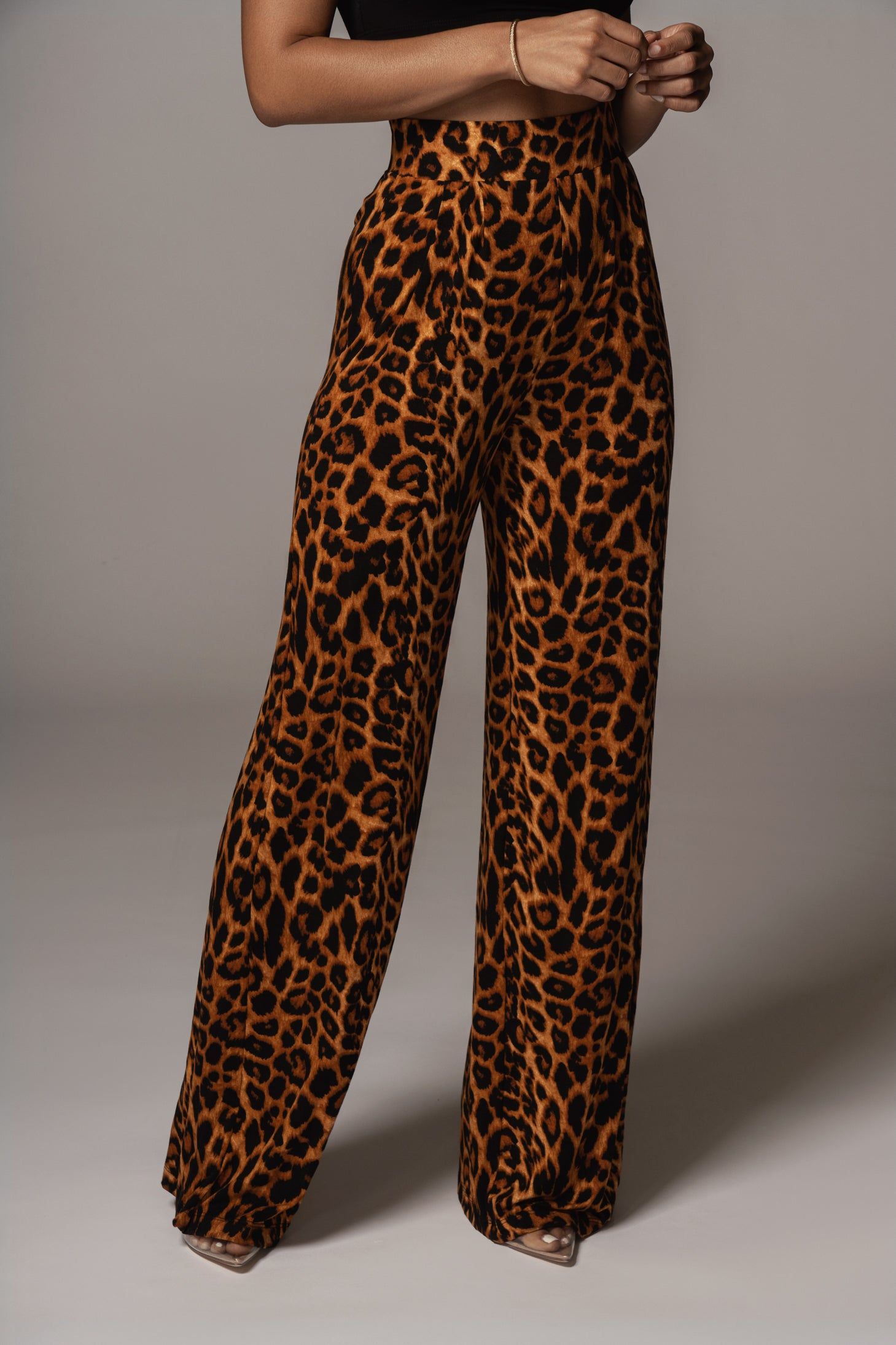 Leopard Terez Wide Leg Pant sold by JLUXLABEL product image thumbnail 3