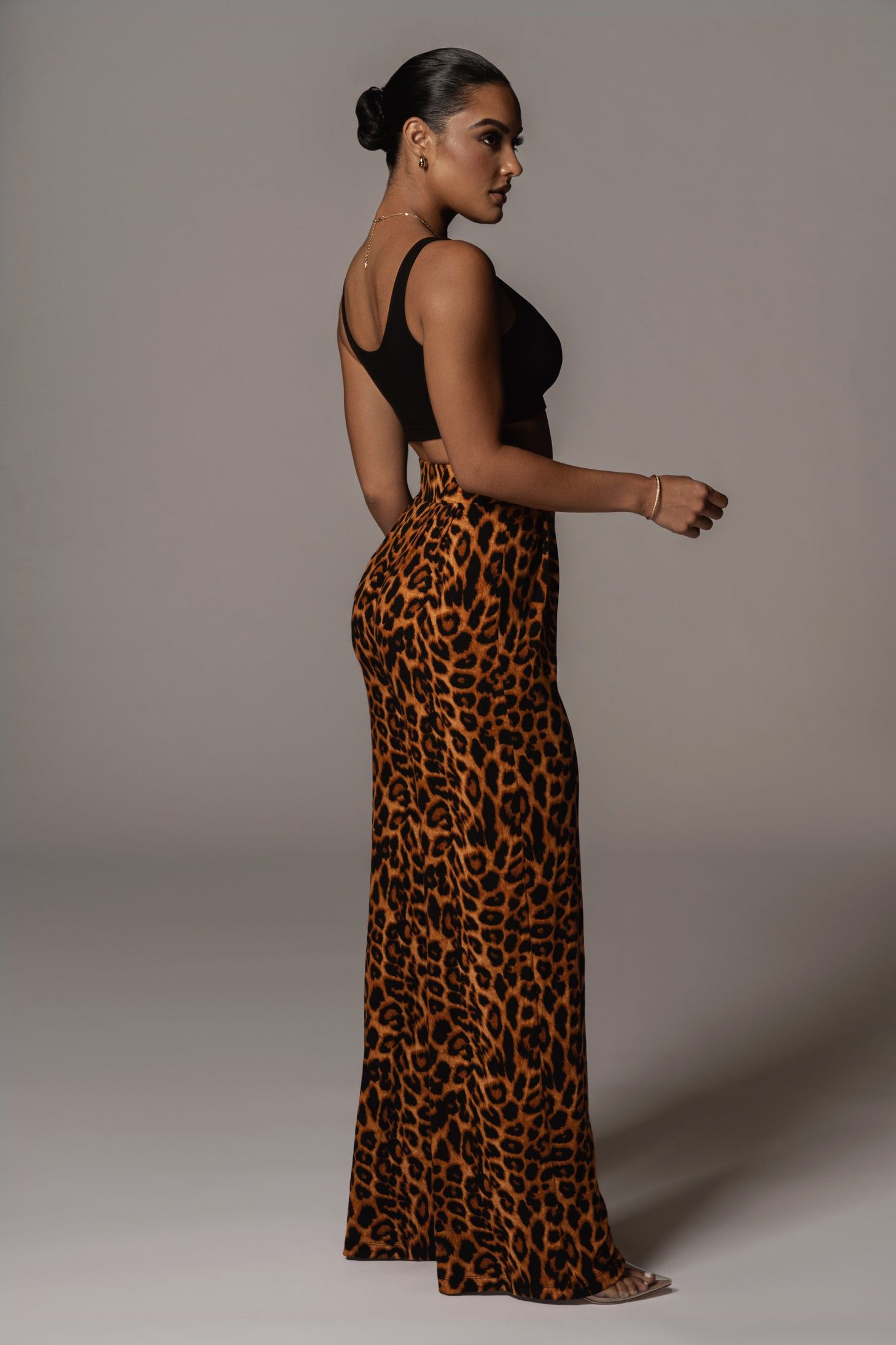 Leopard Terez Wide Leg Pant sold by JLUXLABEL product image thumbnail 6