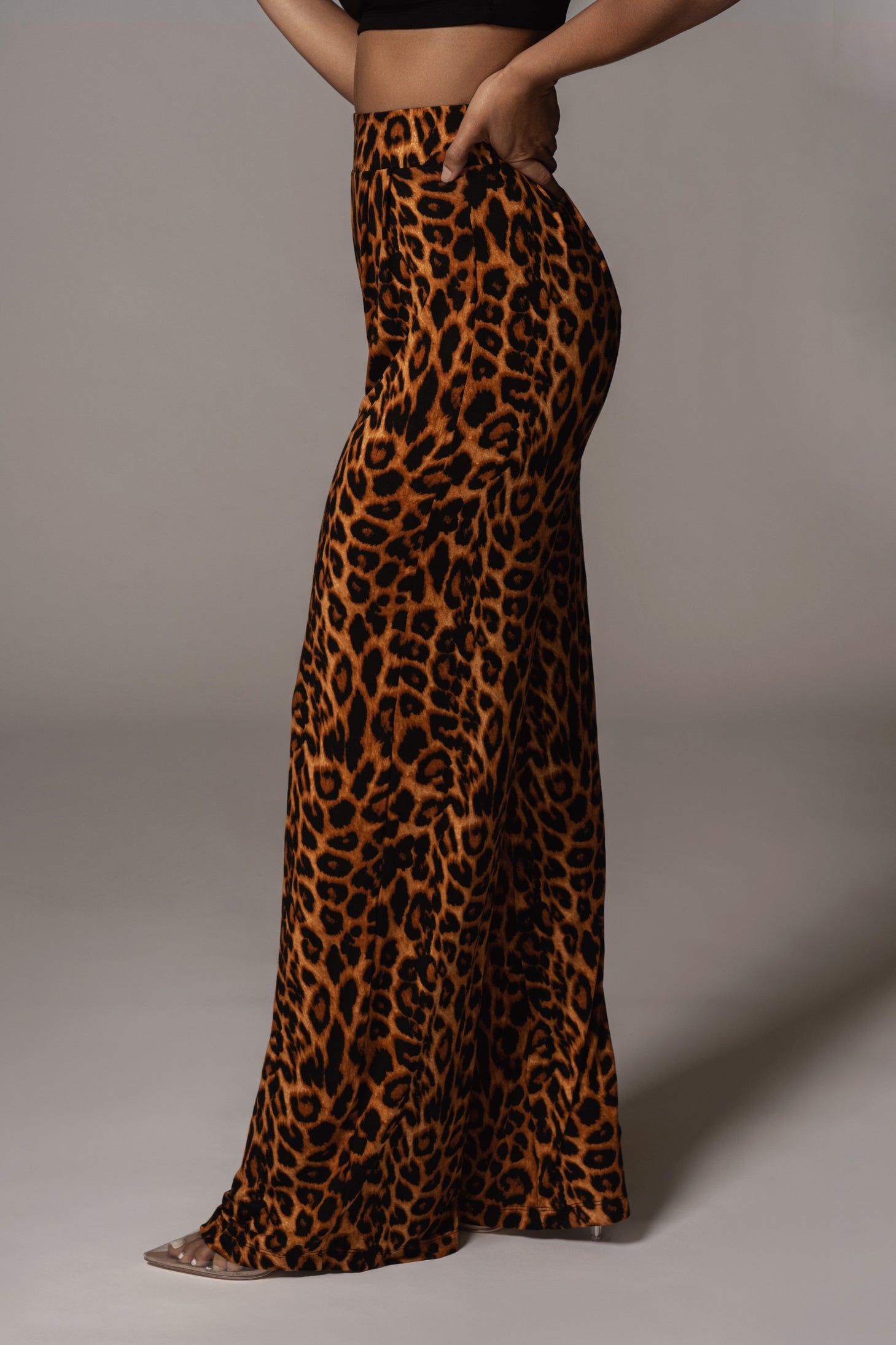 Leopard Terez Wide Leg Pant sold by JLUXLABEL product image thumbnail 4