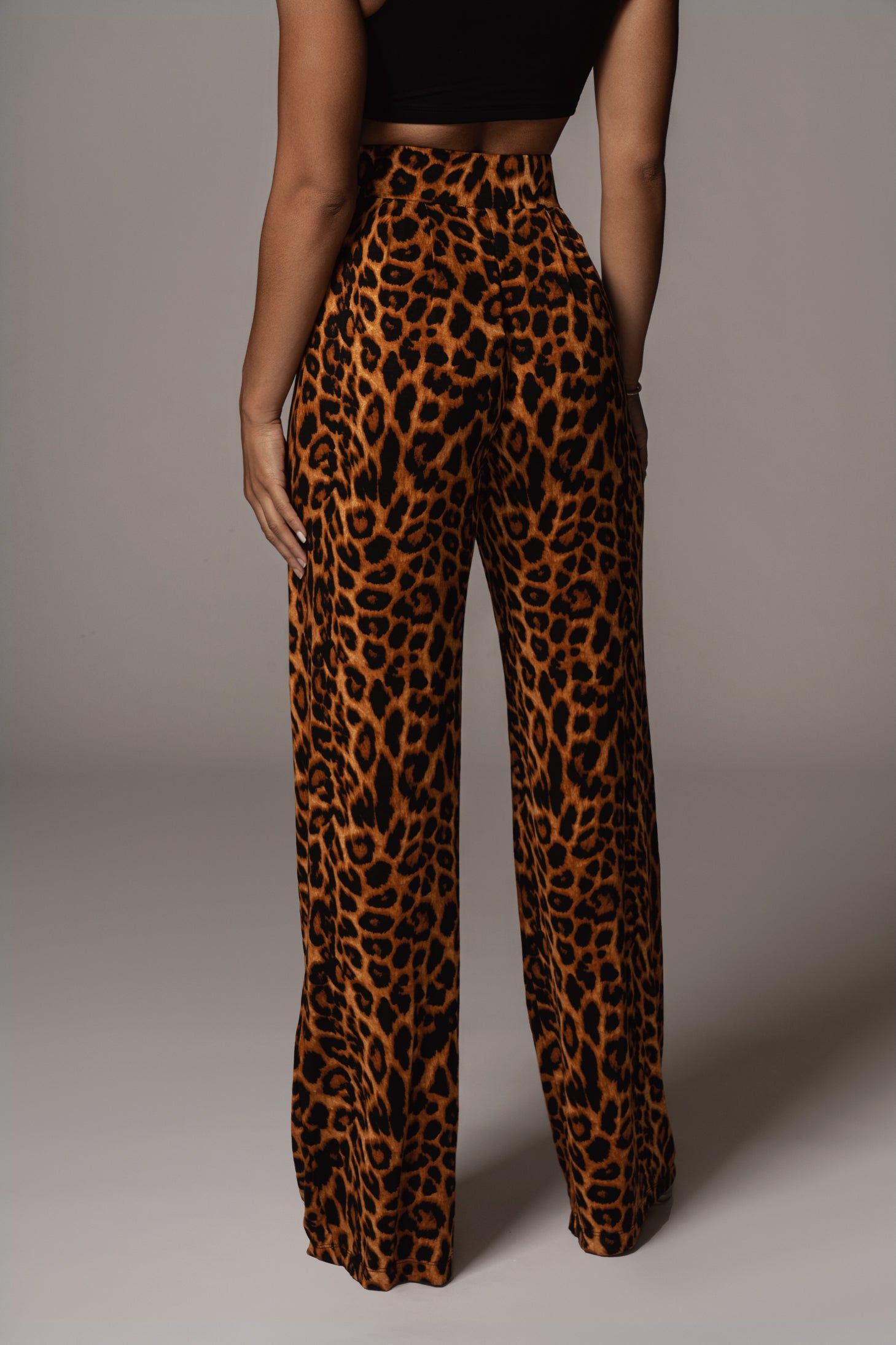 Leopard Terez Wide Leg Pant sold by JLUXLABEL product image thumbnail 5