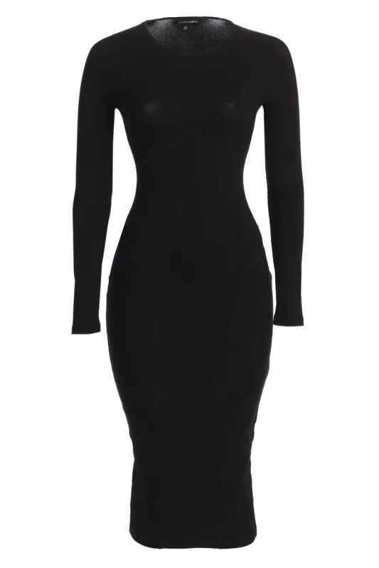 Black High Expectations Midi Dress sold by JLUXLABEL