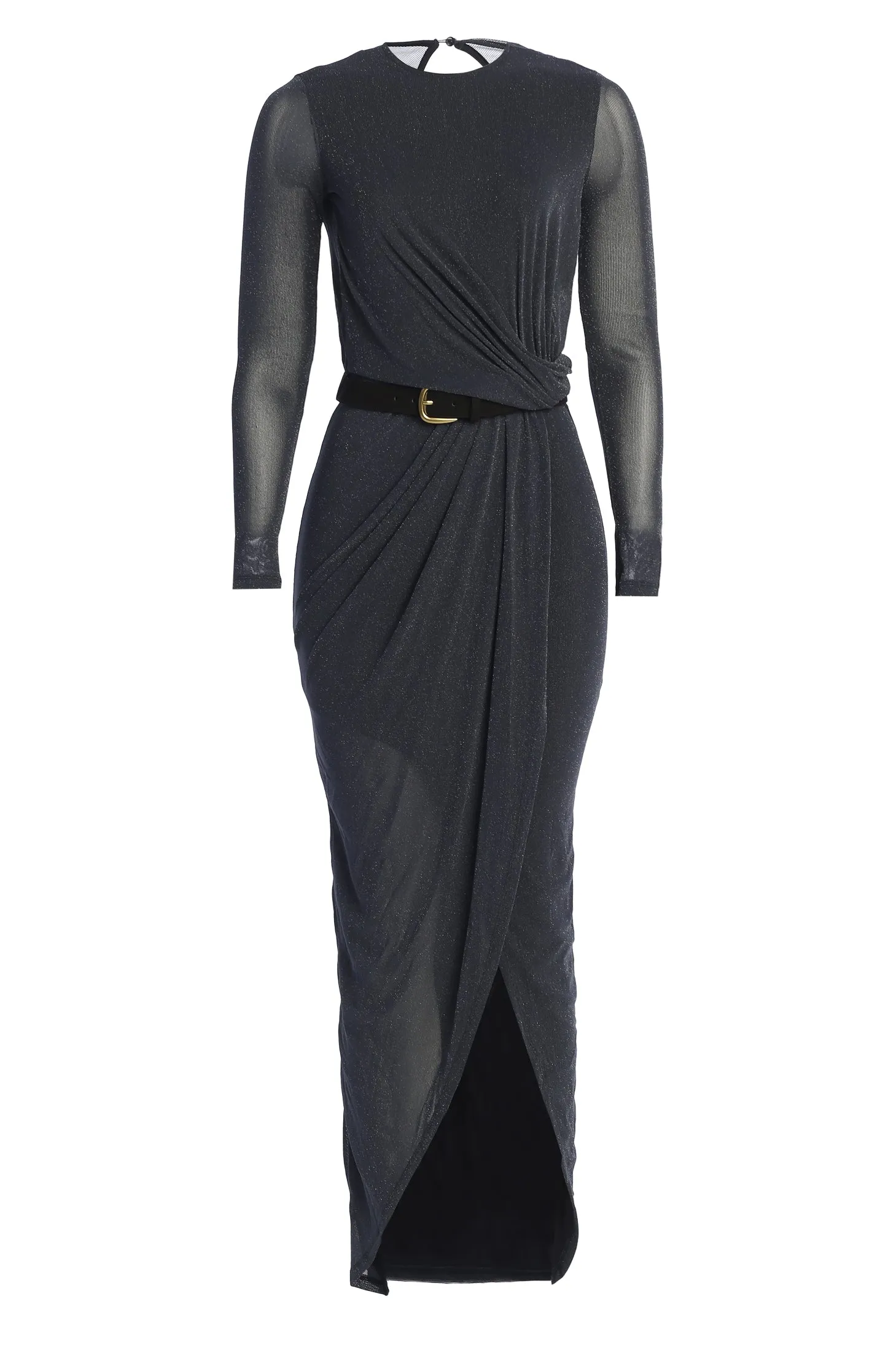 Blue Araceli Gathered Maxi Dress sold by JLUXLABEL product image thumbnail 3