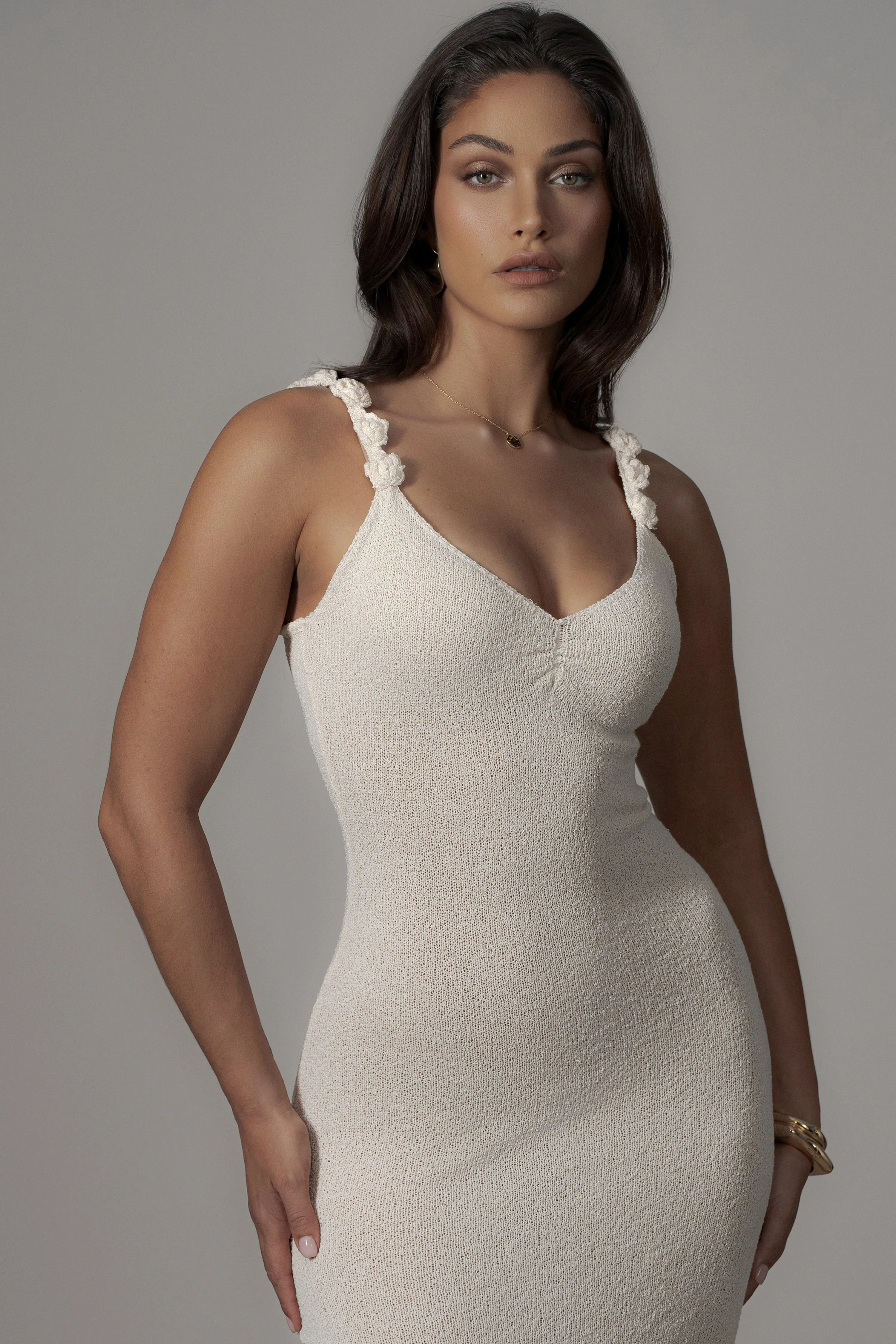 Cream Margo Maxi Dress sold by JLUXLABEL product image thumbnail 2