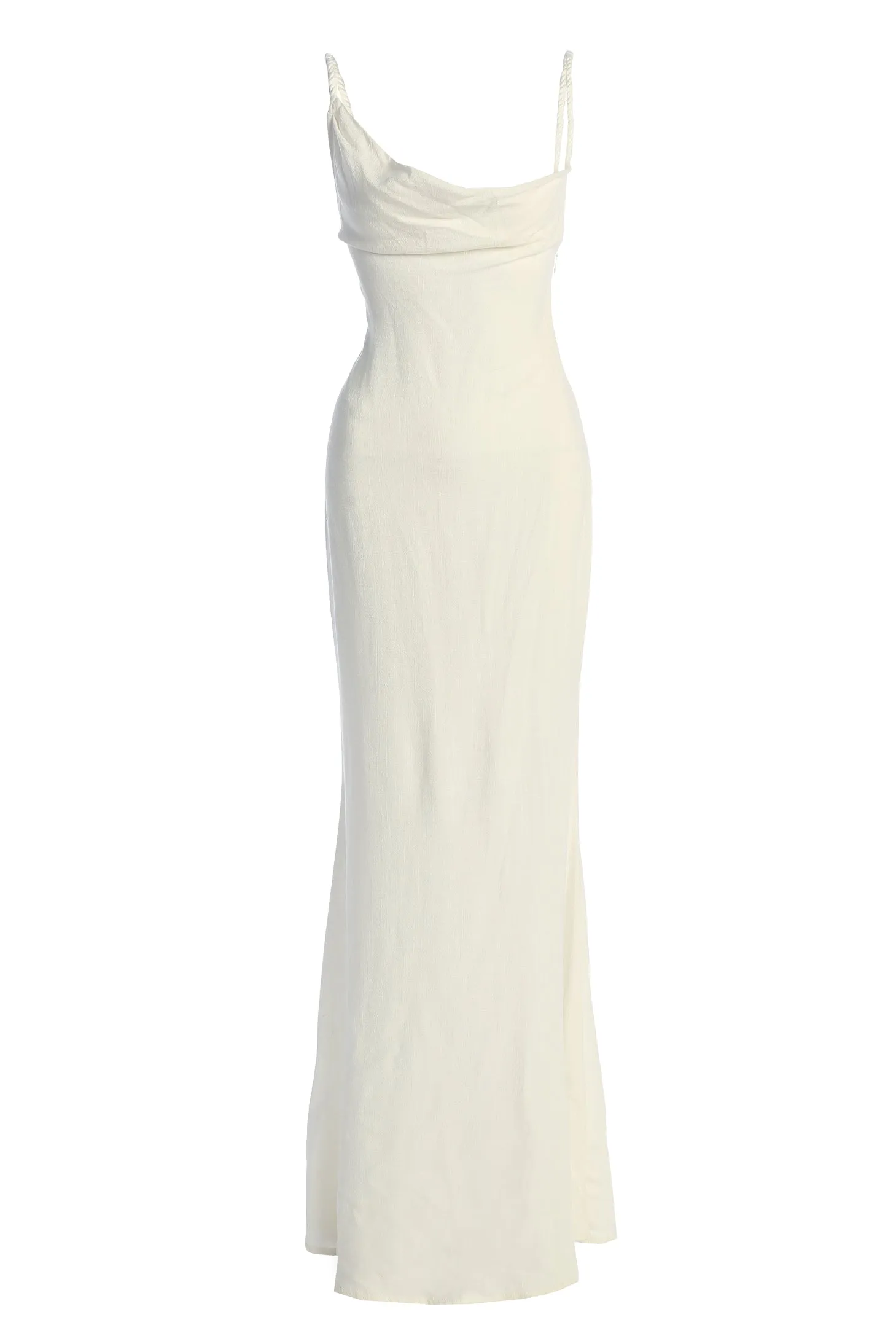 White Adventure Awaits Linen Maxi Dress sold by JLUXLABEL product image thumbnail 3