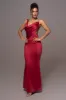 Red Satin Belle Maxi Dress sold by JLUXLABEL