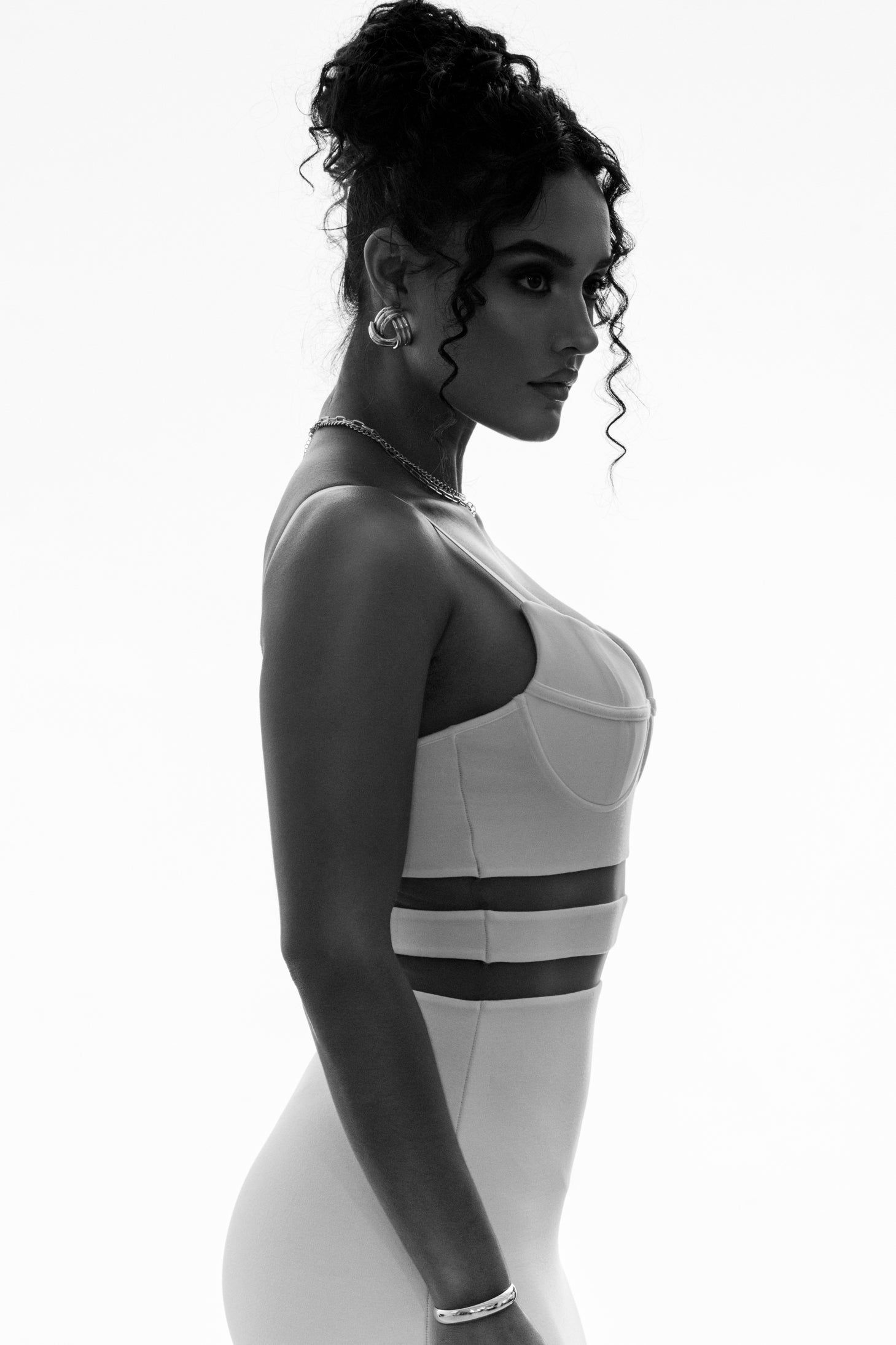 Ivory Alysiha Midi Dress sold by JLUXLABEL product image thumbnail 14