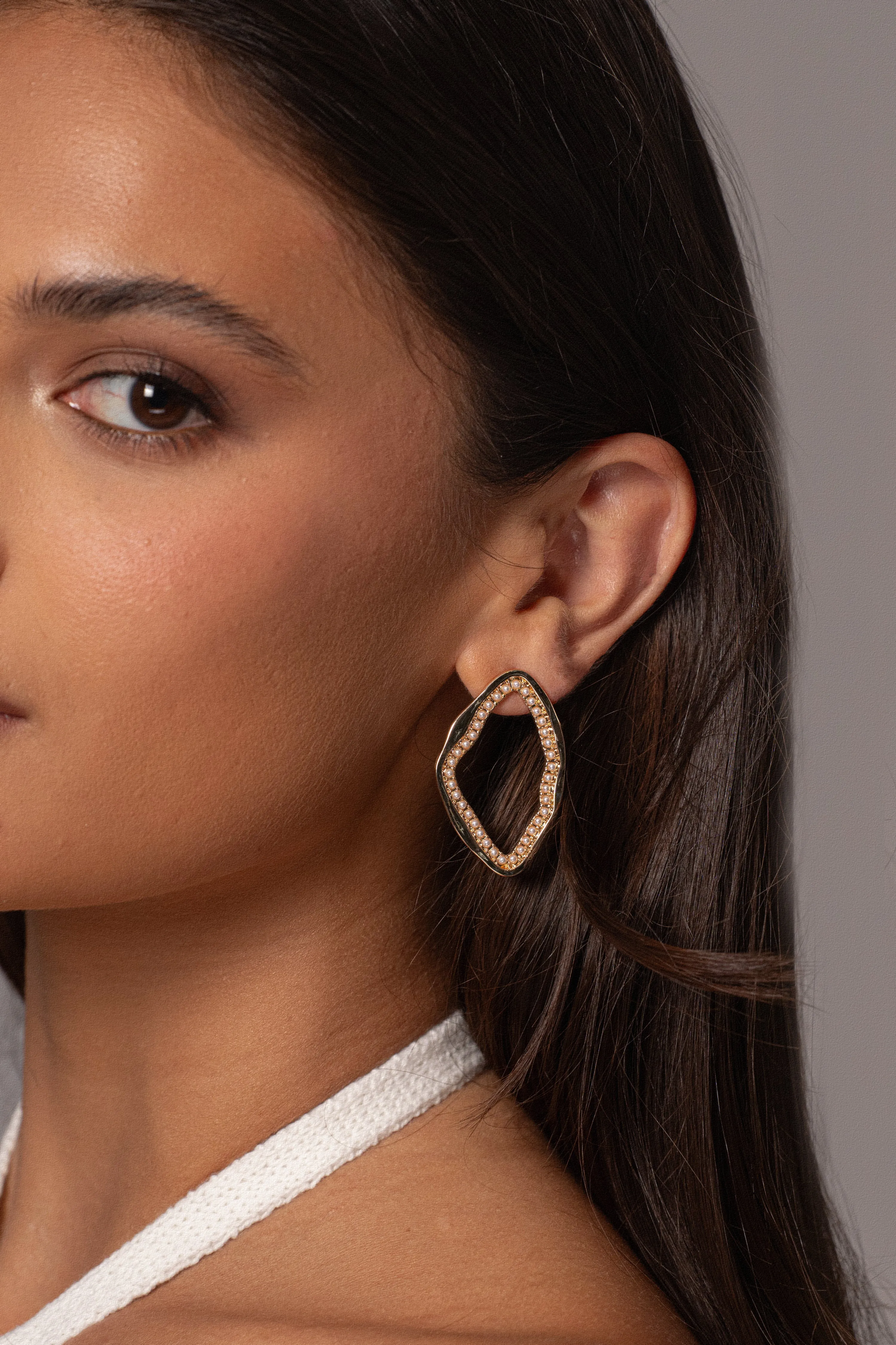 Gold Jenna Earrings sold by JLUXLABEL product image thumbnail 2