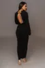 Black Melissa Knit Maxi Dress sold by JLUXLABEL