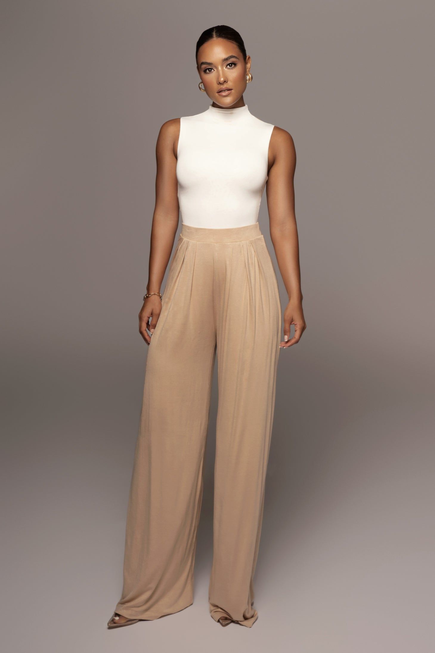 【TWN】22SS★ Vetiver Bigballoon Pants Jluxbasix Tan Devyn Wide Leg Pants | Parallel