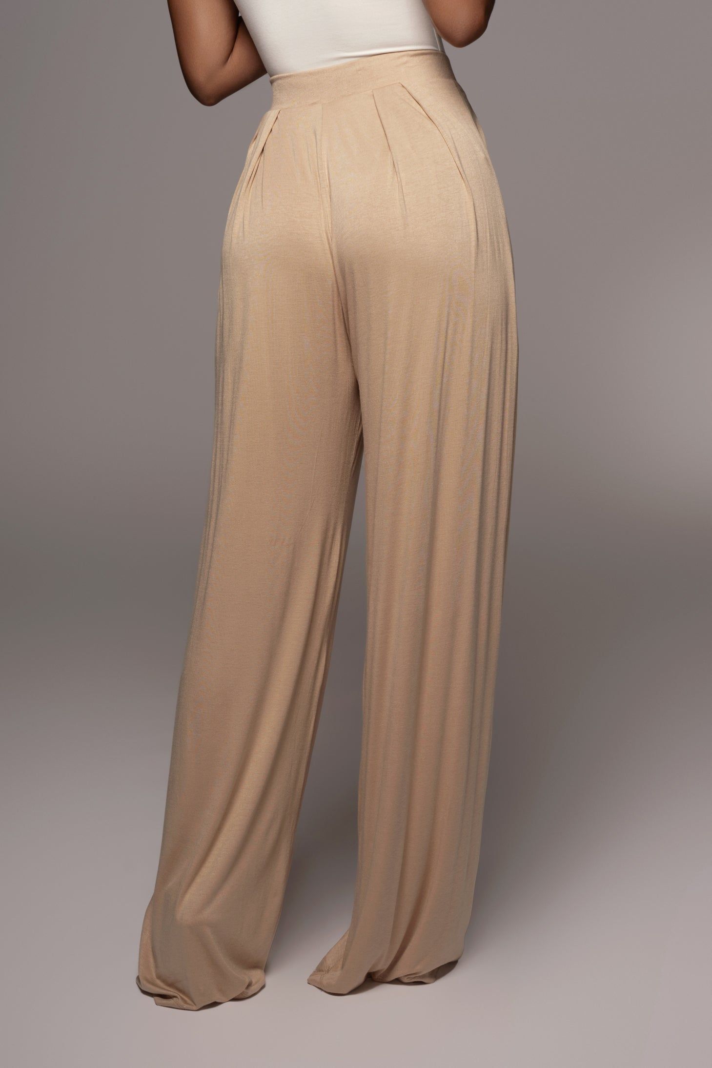 JLUXLABEL Jluxbasix Tan Devyn Wide Leg Pants | Parallel