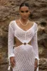 White Summer Daze Crochet Maxi Dress sold by JLUXLABEL