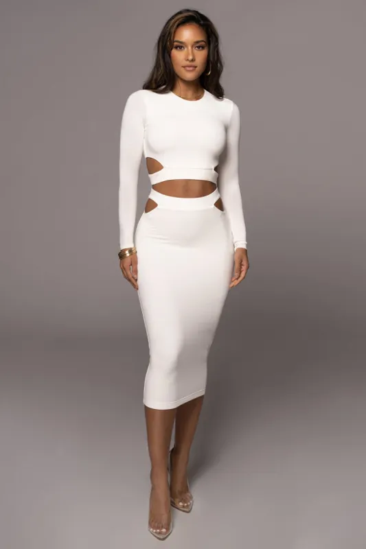Ivory Double Take Skirt Set sold by JLUXLABEL