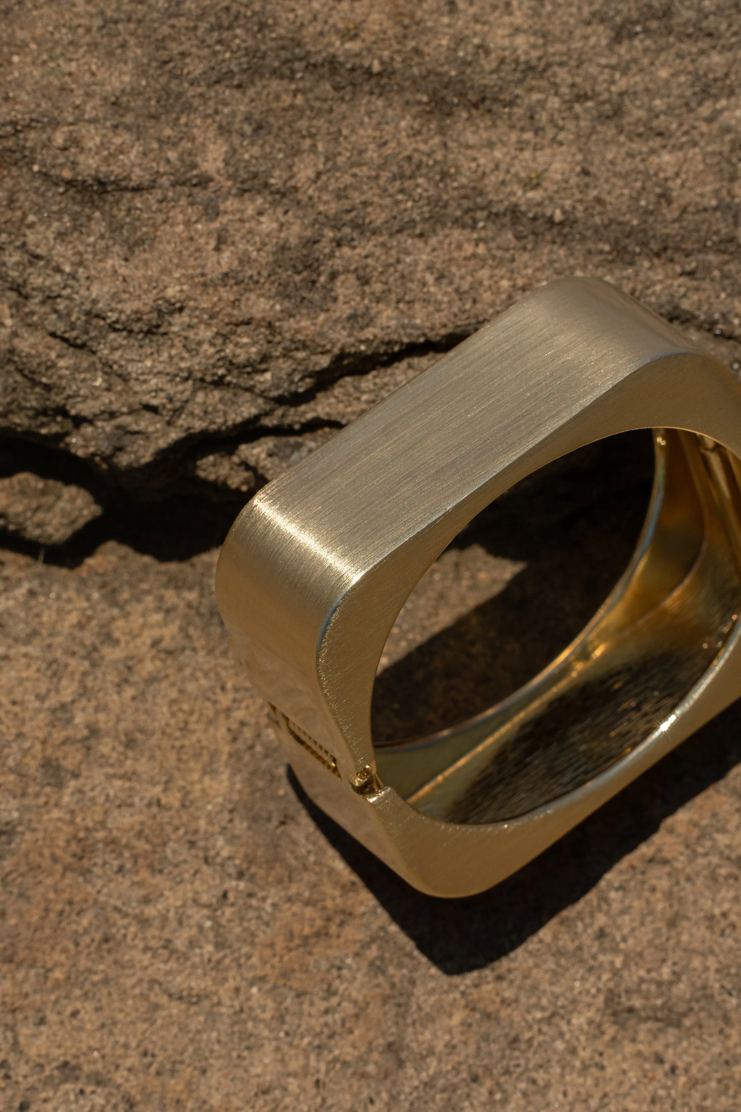Gold Matte Hinge Bracelet sold by JLUXLABEL product image thumbnail 3
