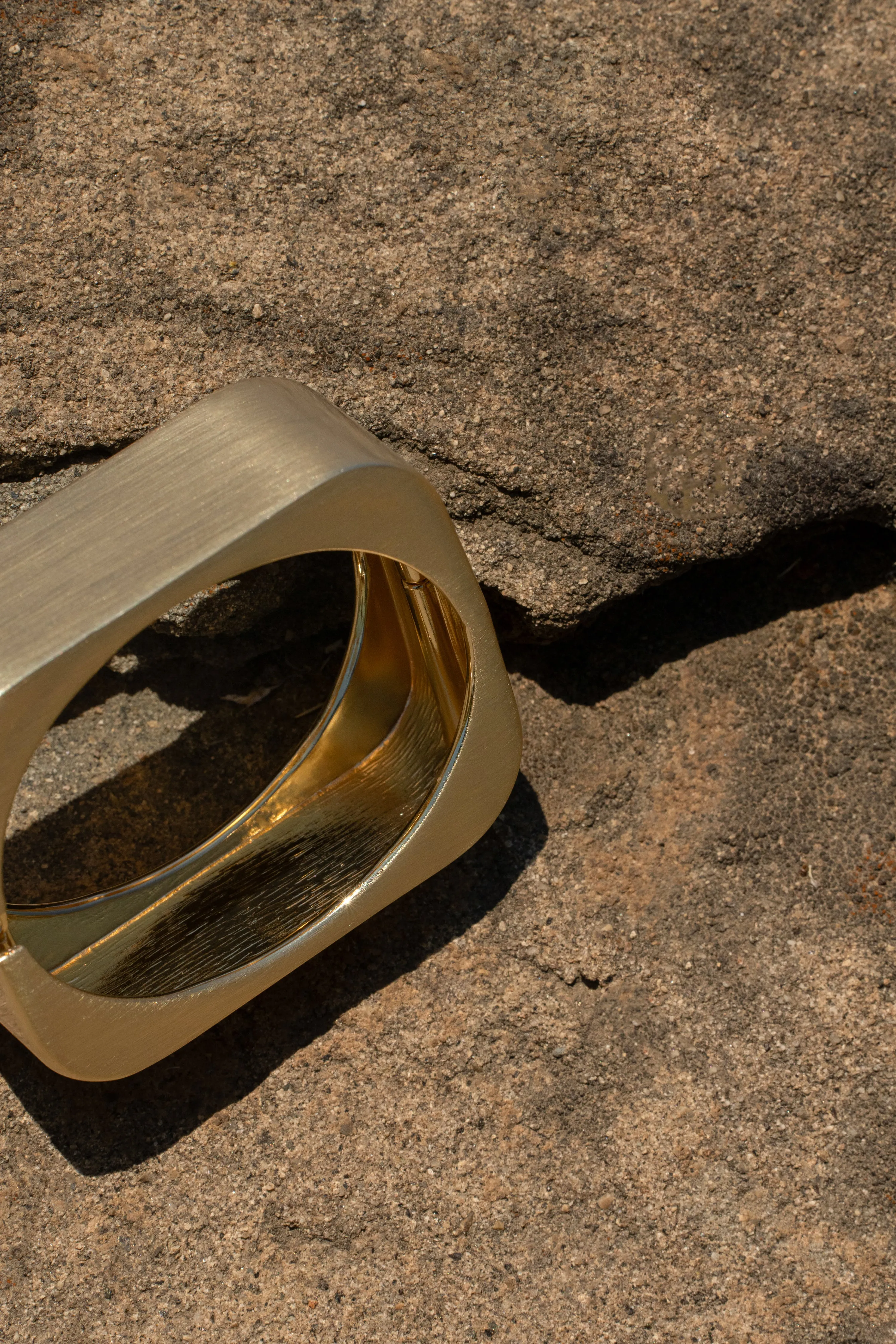 Gold Matte Hinge Bracelet sold by JLUXLABEL product image thumbnail 4