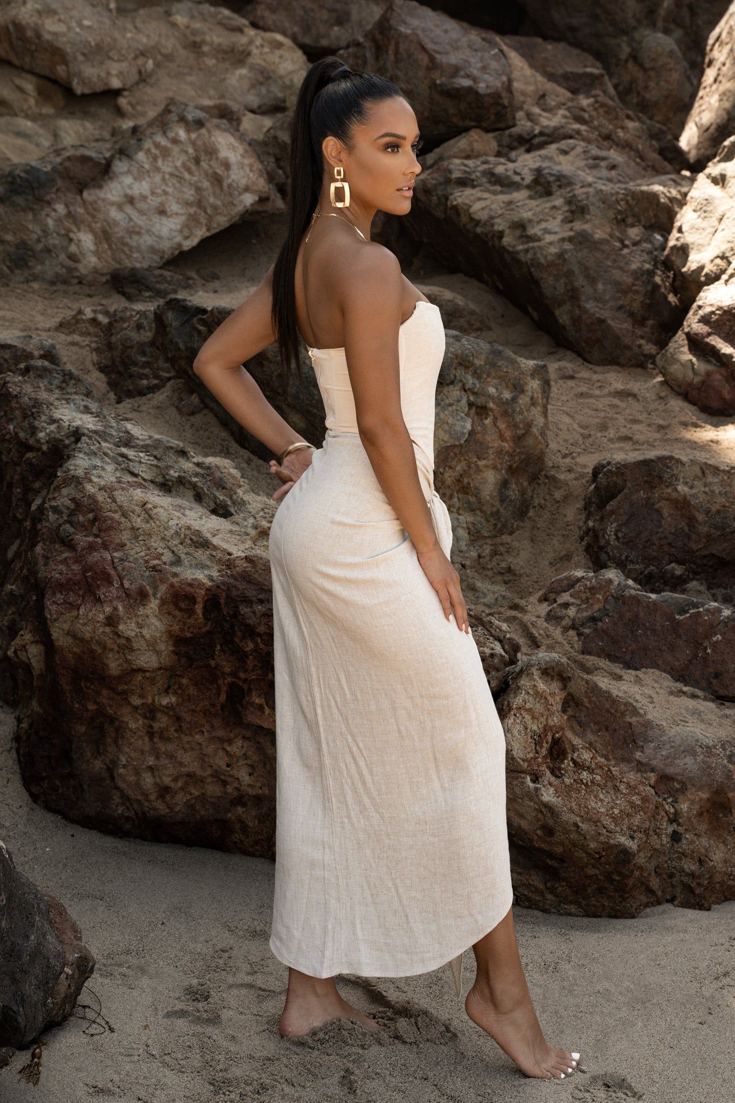 Natural Saylor Linen Sarong sold by JLUXLABEL product image thumbnail 15