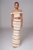 Beige Corazon Ruffle Skirt Set sold by JLUXLABEL