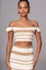 Beige Corazon Ruffle Skirt Set sold by JLUXLABEL