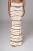 Beige Corazon Ruffle Skirt Set sold by JLUXLABEL