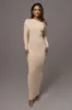 Ivory Night Shimmers Asymmetrical Maxi Dress sold by JLUXLABEL