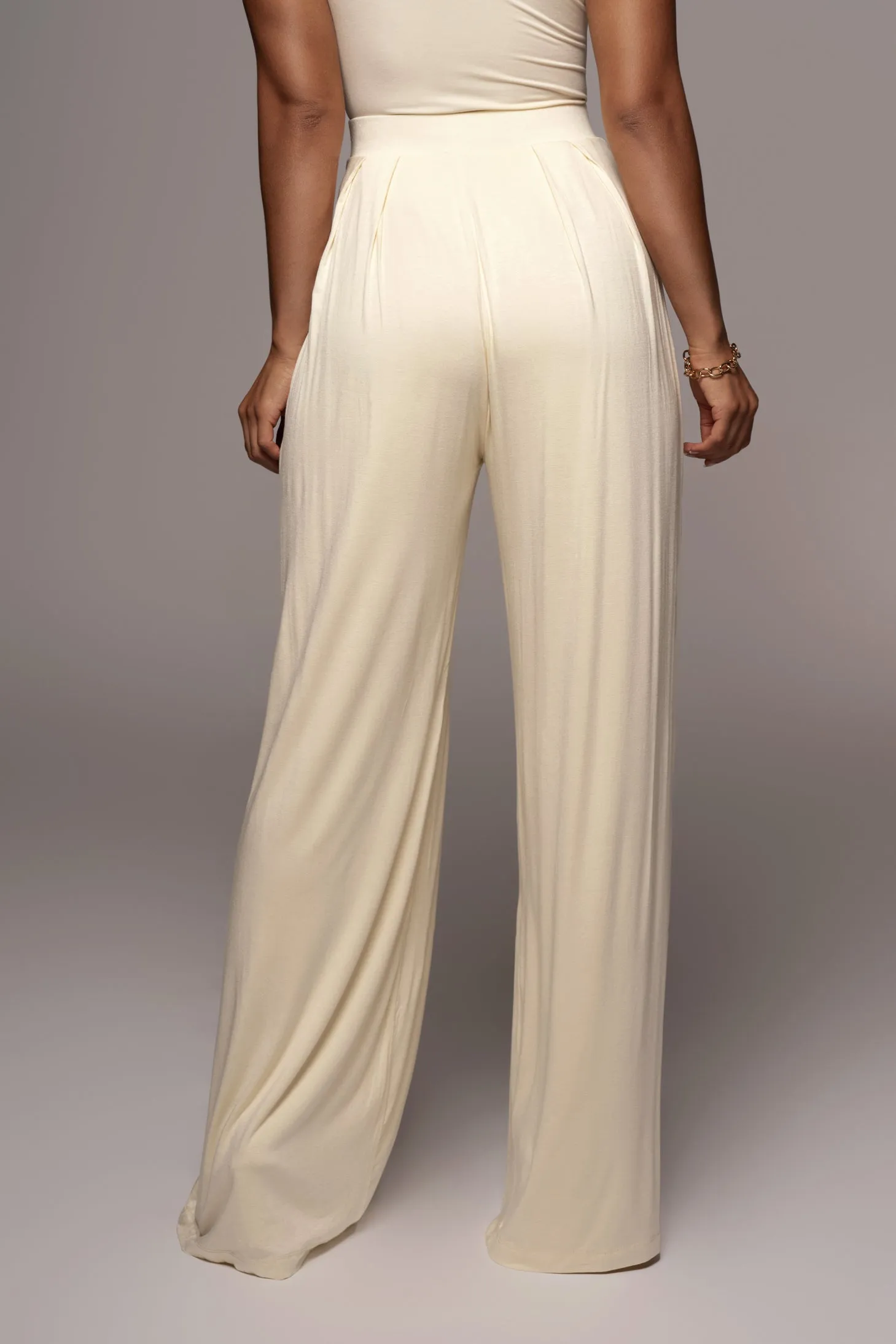 Jluxbasix Buttercream Devyn Wide Leg Pants sold by JLUXLABEL product image thumbnail 5